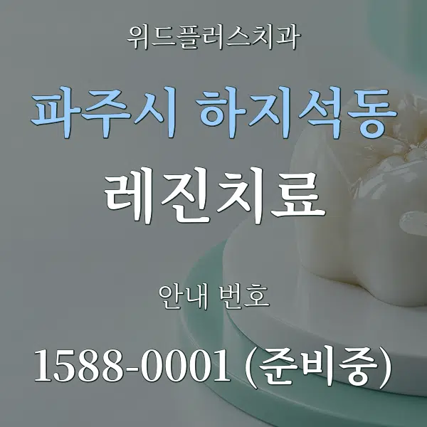 파주시 하지석동 레진치료 대표 안내 그래픽
