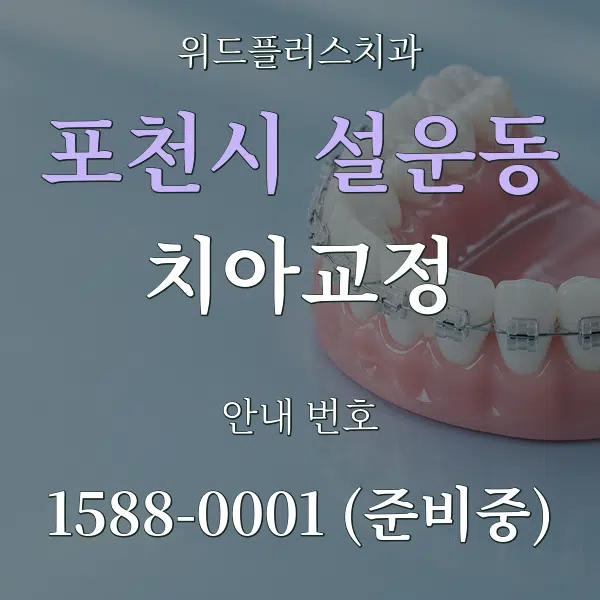 포천시 설운동 치아교정 대표 안내 그래픽