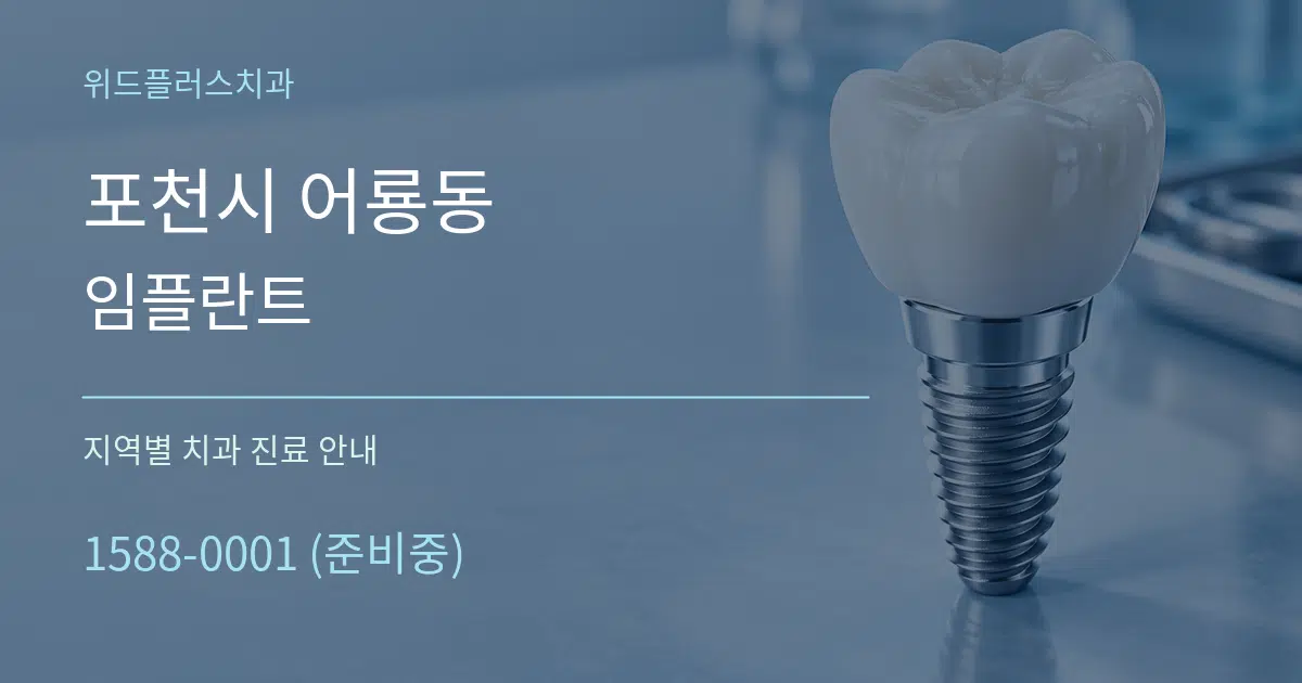 포천시 어룡동 임플란트 대표 안내 그래픽