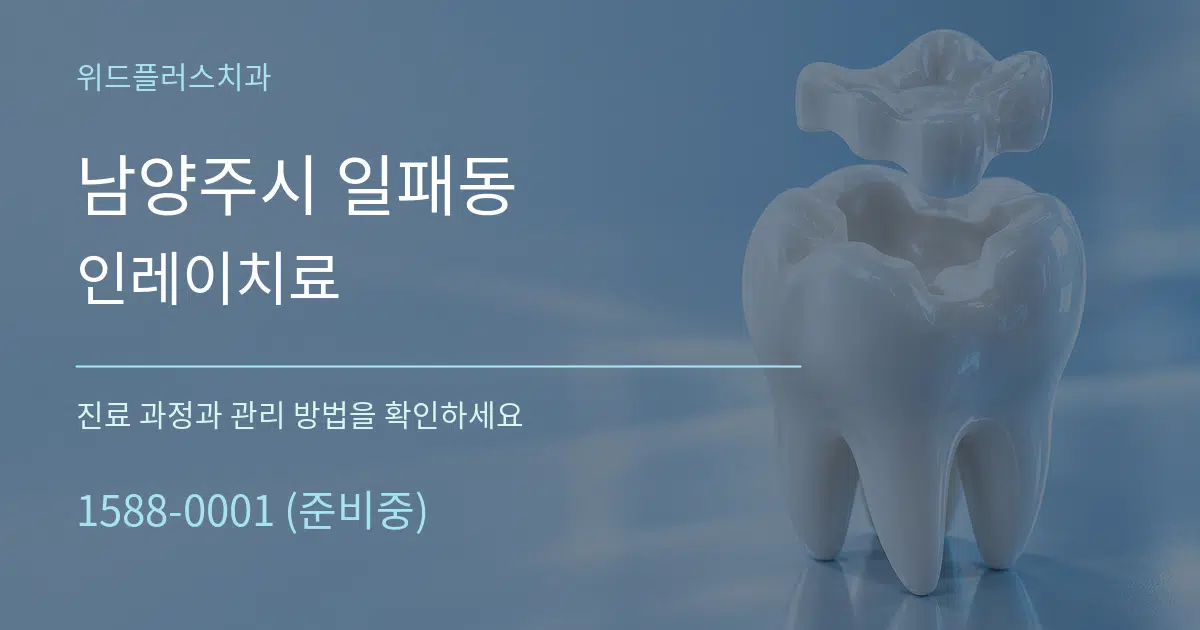 남양주시 일패동 인레이치료 서비스 이용 안내 그래픽