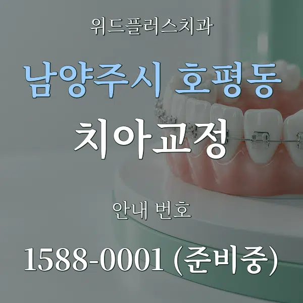 남양주시 호평동 치아교정 대표 안내 그래픽