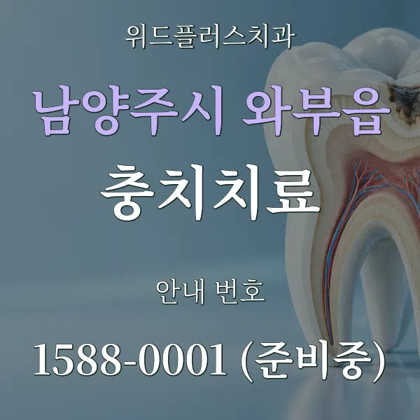 남양주시 와부읍 충치치료 대표 안내 그래픽