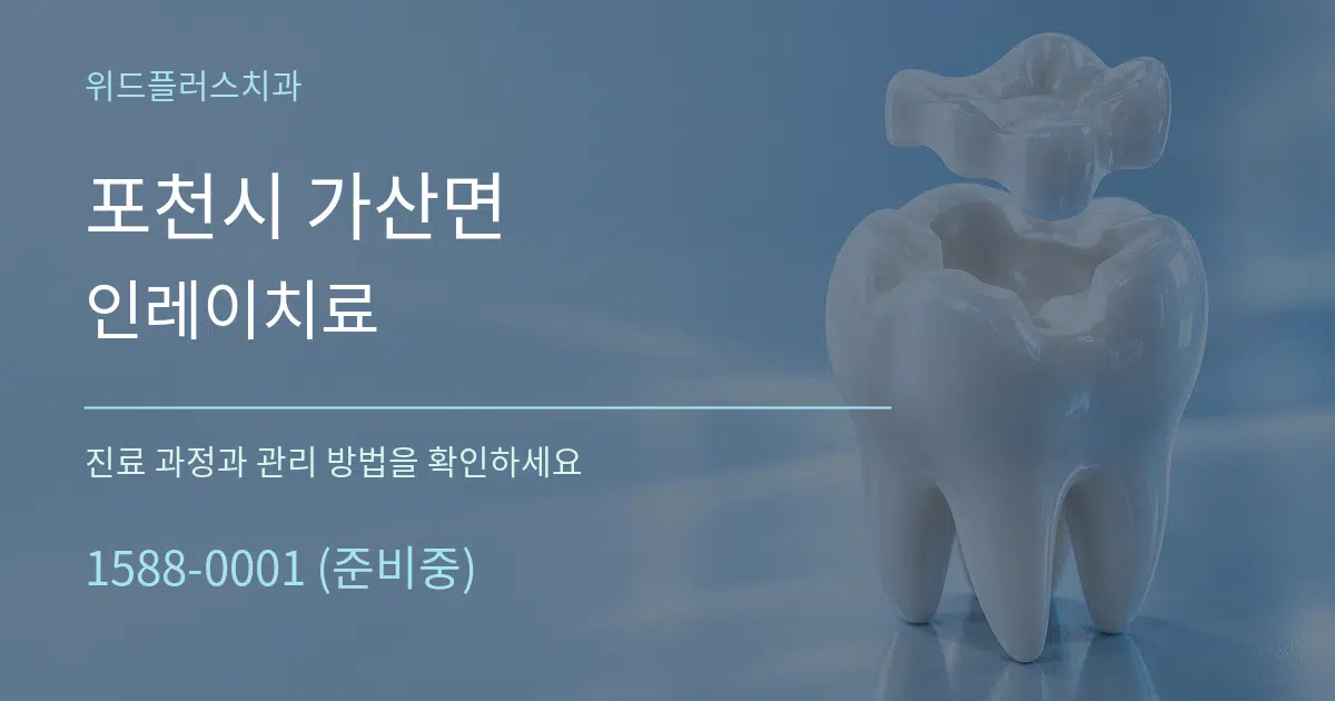 포천시 가산면 인레이치료 서비스 이용 안내 그래픽