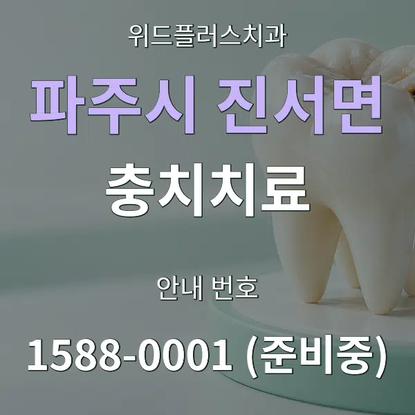 파주시 진서면 충치치료 대표 안내 그래픽