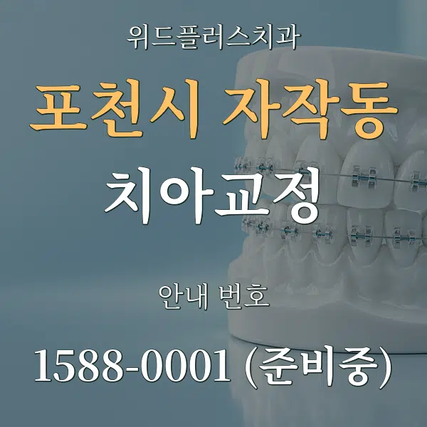 포천시 자작동 치아교정 대표 안내 그래픽