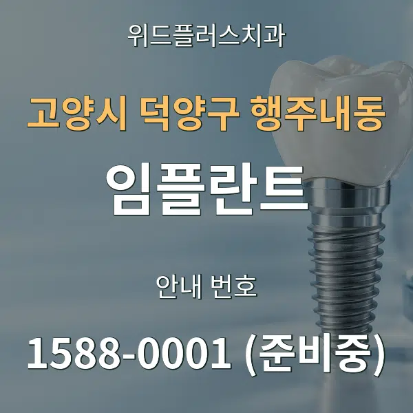 고양시 덕양구 행주내동 임플란트 대표 안내 그래픽