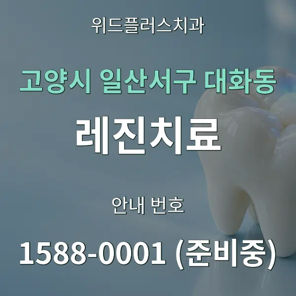 고양시 일산서구 대화동 레진치료 대표 안내 그래픽