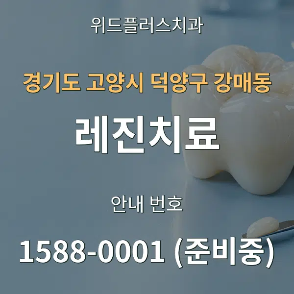 경기도 고양시 덕양구 강매동 레진치료 대표 안내 그래픽
