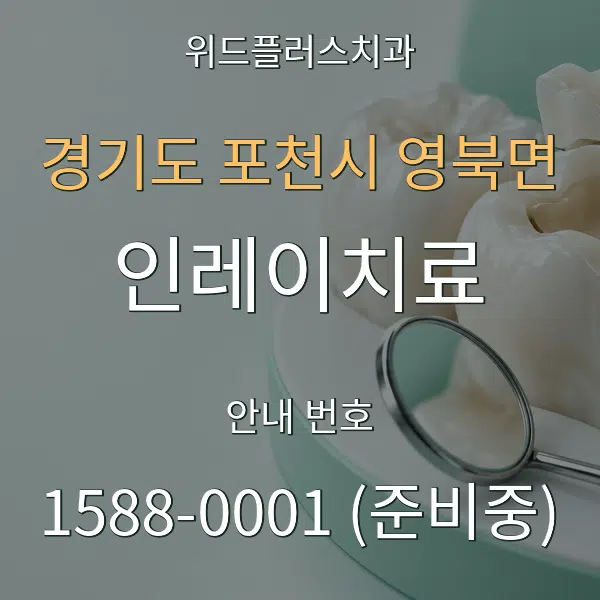 경기도 포천시 영북면 인레이치료 대표 안내 그래픽