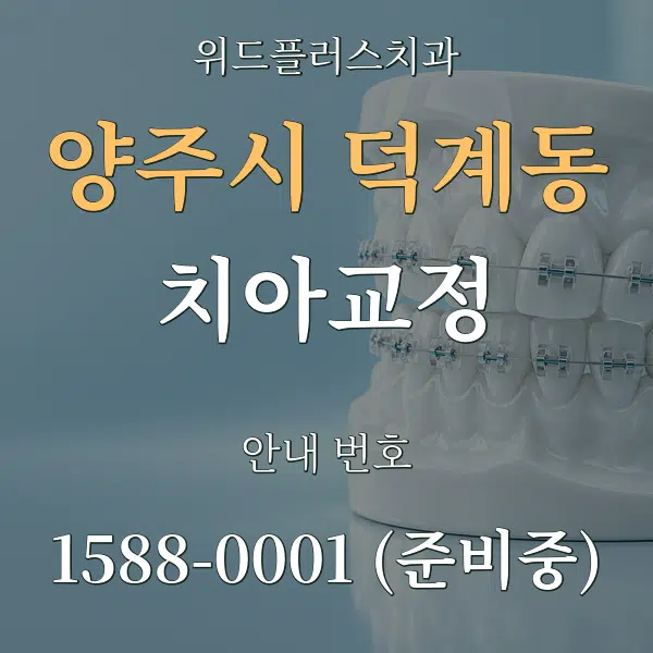 양주시 덕계동 치아교정 대표 안내 그래픽