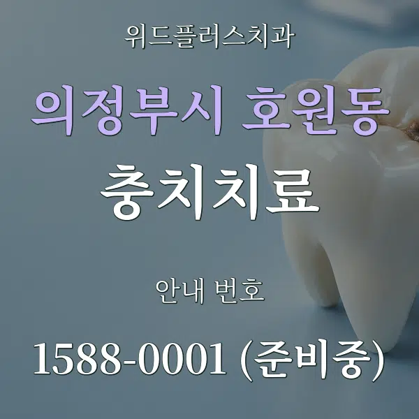 의정부시 호원동 충치치료 대표 안내 그래픽