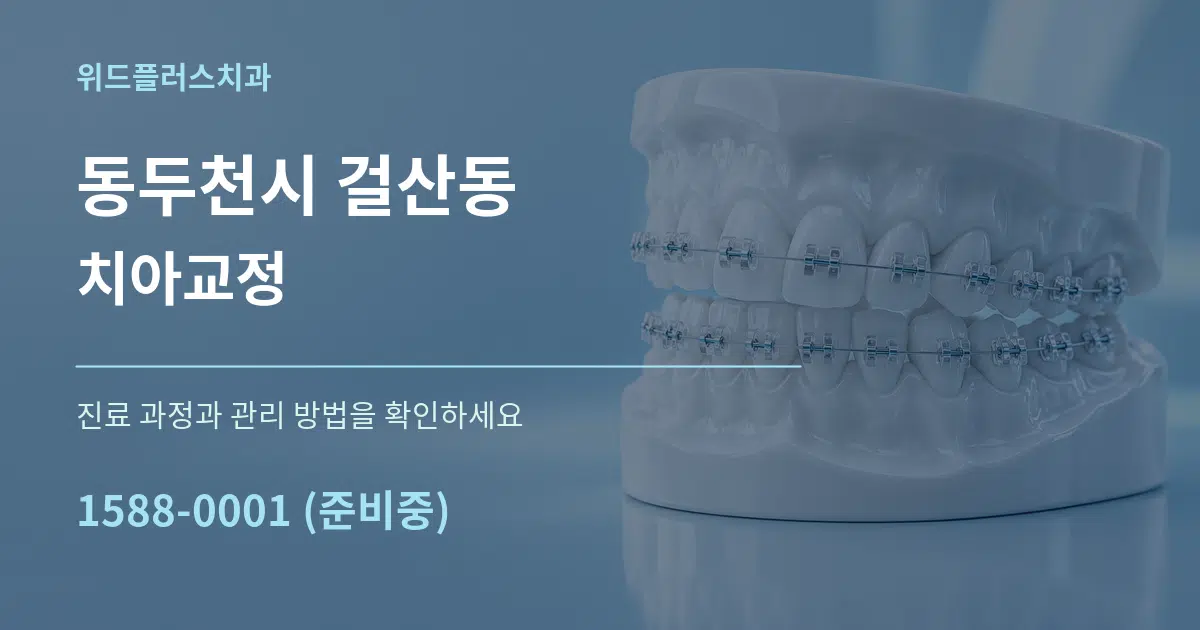 동두천시 걸산동 치아교정 서비스 이용 안내 그래픽
