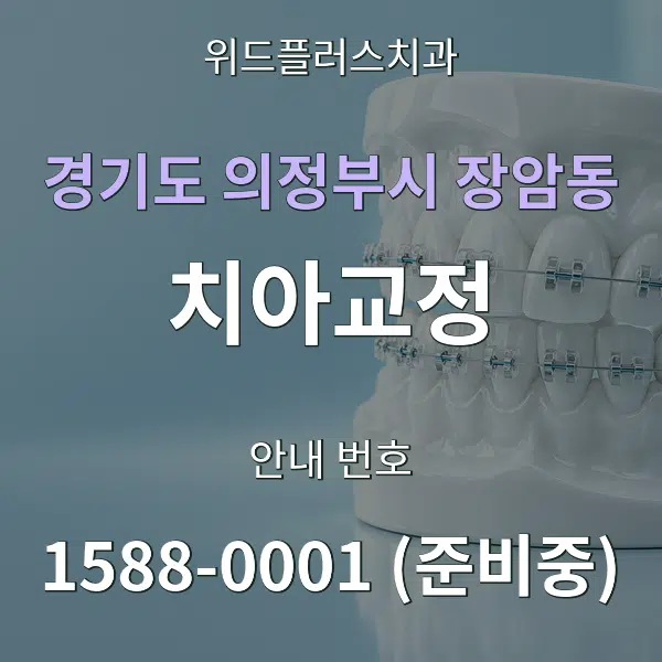 경기도 의정부시 장암동 치아교정 대표 안내 그래픽