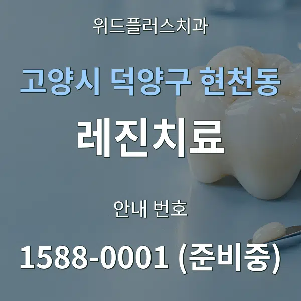 고양시 덕양구 현천동 레진치료 대표 안내 그래픽