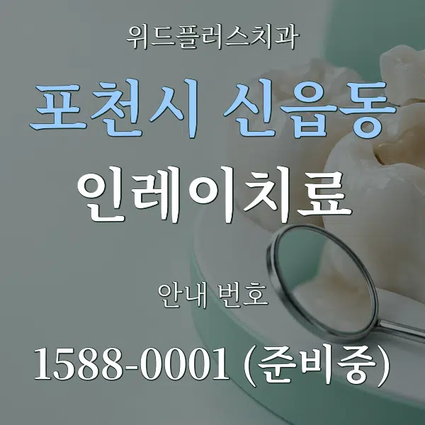 포천시 신읍동 인레이치료 대표 안내 그래픽