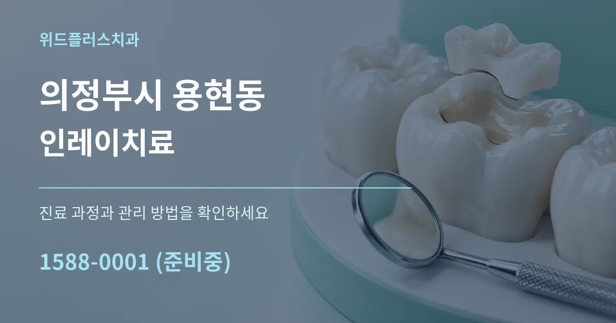 의정부시 용현동 인레이치료 서비스 이용 안내 그래픽