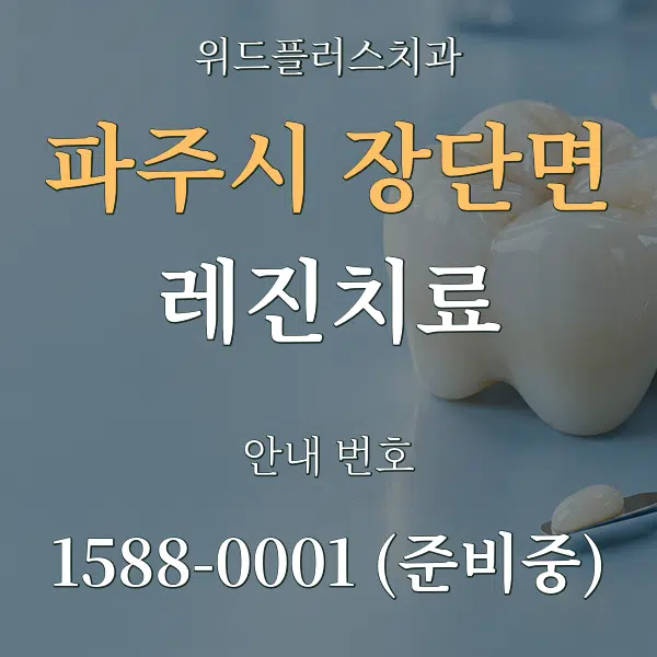 파주시 장단면 레진치료 대표 안내 그래픽