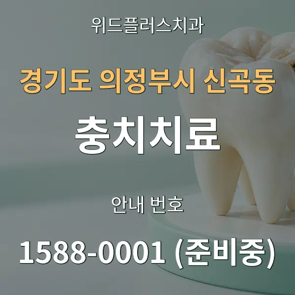 경기도 의정부시 신곡동 충치치료 대표 안내 그래픽