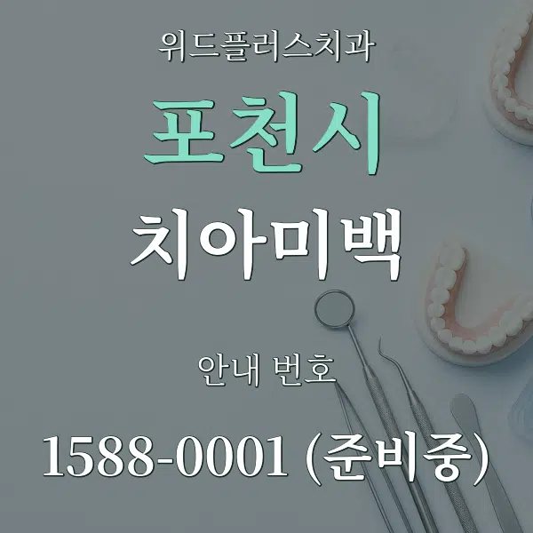 포천시 치아미백 대표 안내 그래픽
