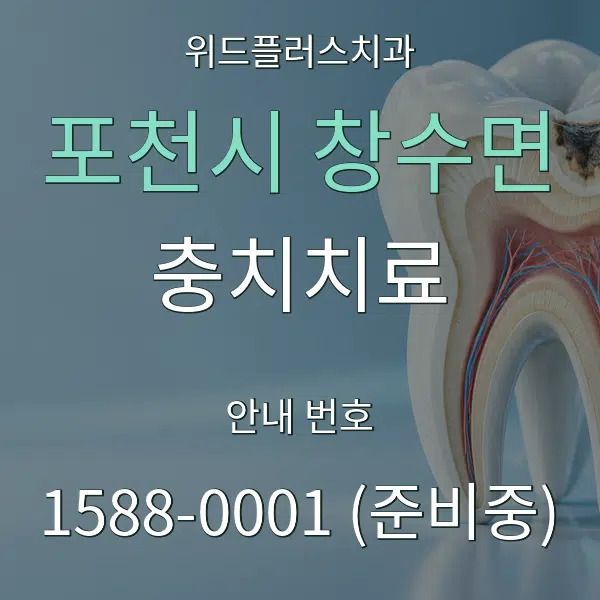 포천시 창수면 충치치료 대표 안내 그래픽
