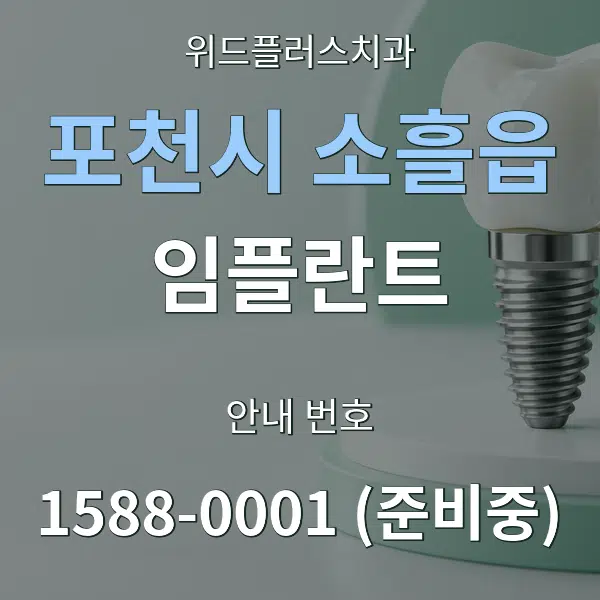 포천시 소흘읍 임플란트 대표 안내 그래픽