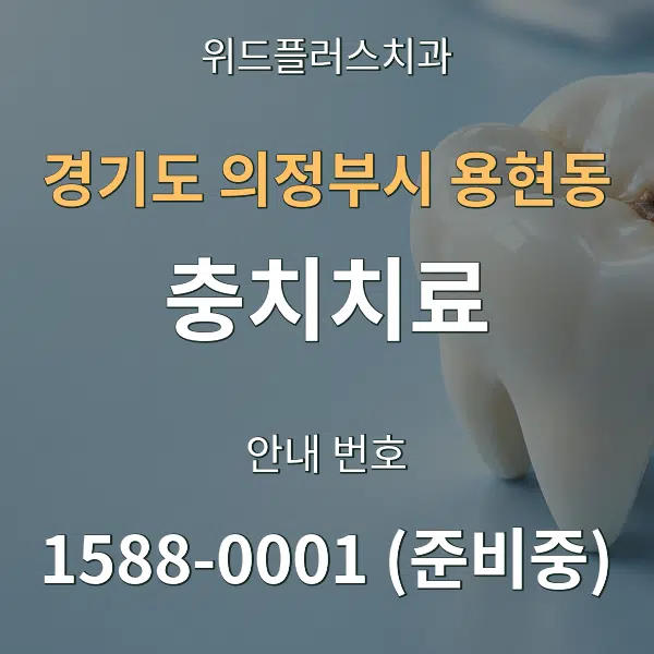 경기도 의정부시 용현동 충치치료 대표 안내 그래픽