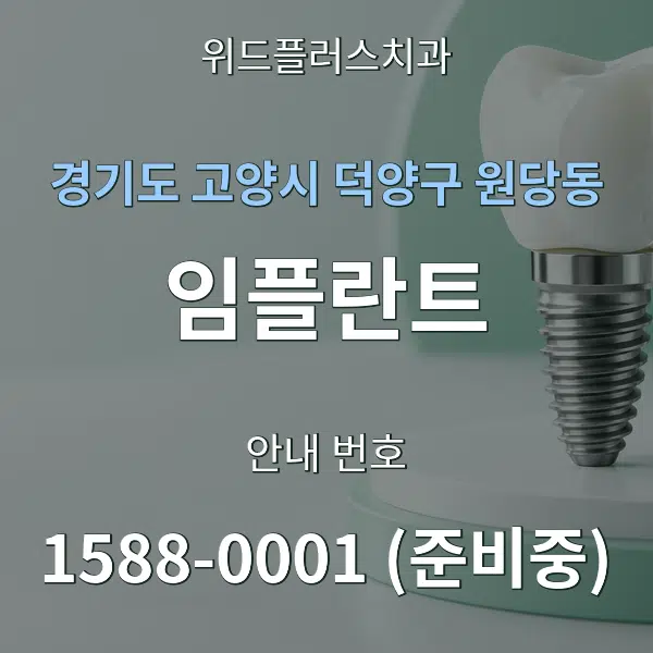 경기도 고양시 덕양구 원당동 임플란트 대표 안내 그래픽
