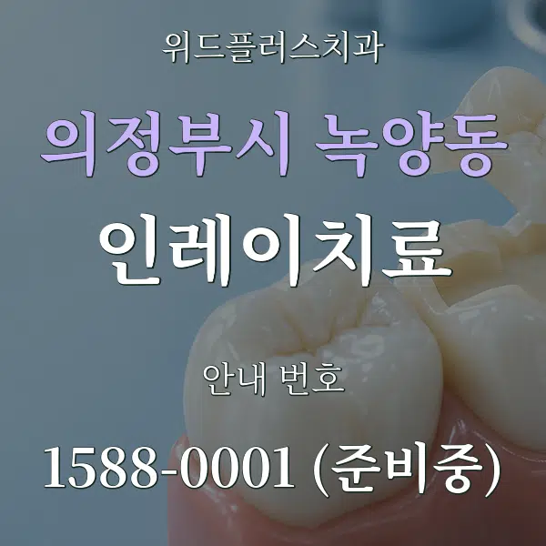 의정부시 녹양동 인레이치료 대표 안내 그래픽