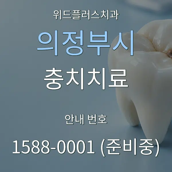 의정부시 충치치료 대표 안내 그래픽