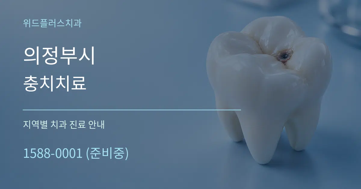 의정부시 충치치료 대표 안내 그래픽