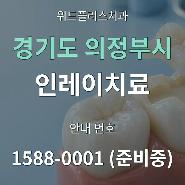 경기도 의정부시 인레이치료 대표 안내 그래픽