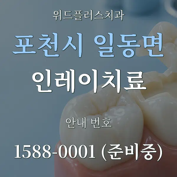 포천시 일동면 인레이치료 대표 안내 그래픽