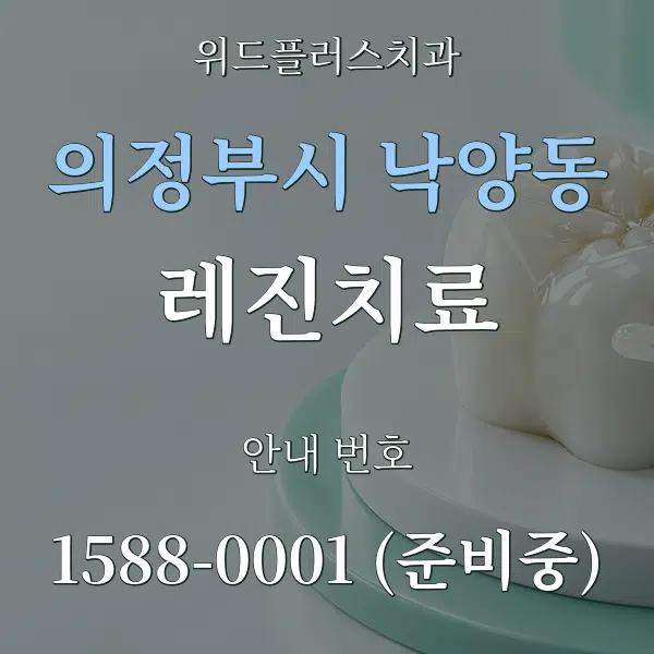 의정부시 낙양동 레진치료 대표 안내 그래픽