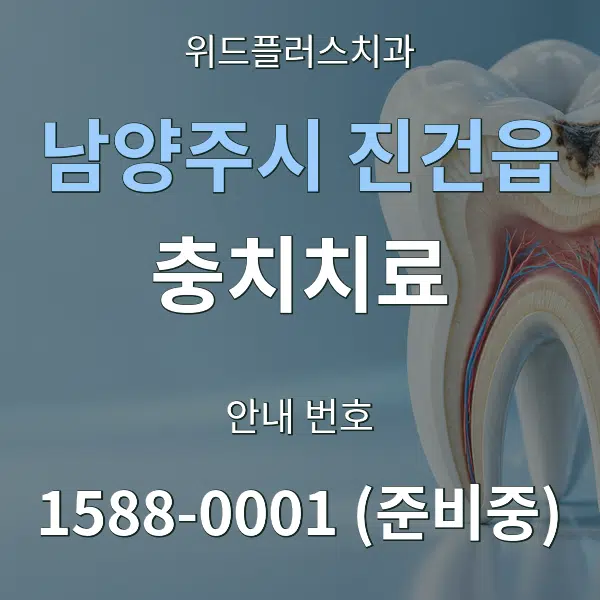 남양주시 진건읍 충치치료 대표 안내 그래픽