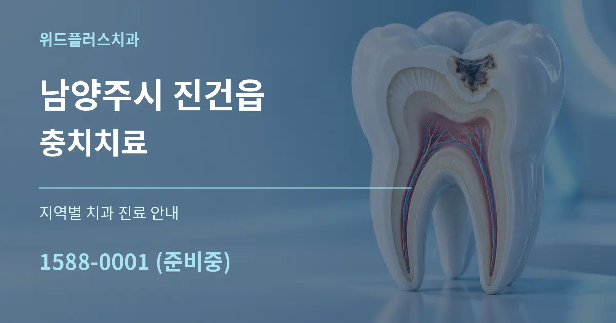 남양주시 진건읍 충치치료 대표 안내 그래픽