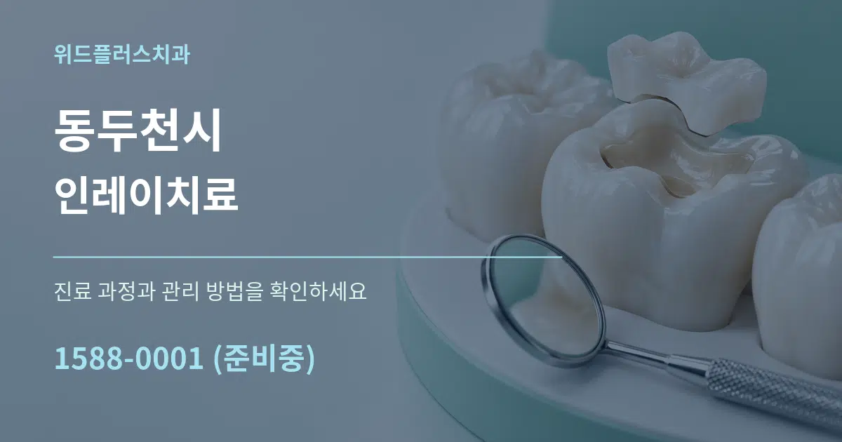 동두천시 인레이치료 서비스 이용 안내 그래픽