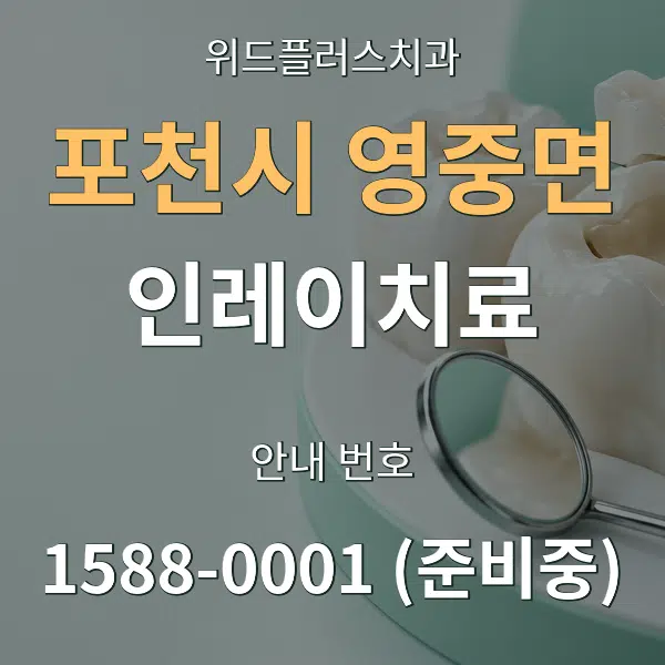포천시 영중면 인레이치료 대표 안내 그래픽