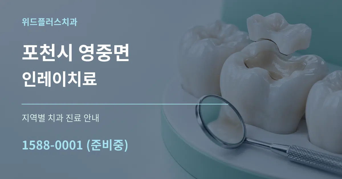 포천시 영중면 인레이치료 대표 안내 그래픽