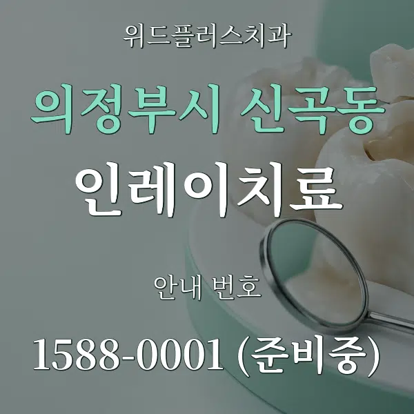 의정부시 신곡동 인레이치료 대표 안내 그래픽