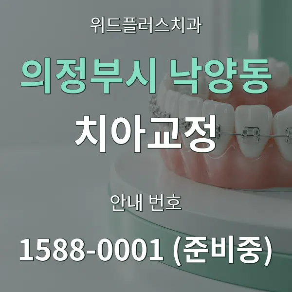 의정부시 낙양동 치아교정 대표 안내 그래픽