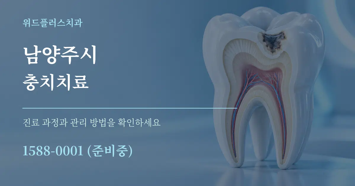 남양주시 충치치료 서비스 이용 안내 그래픽