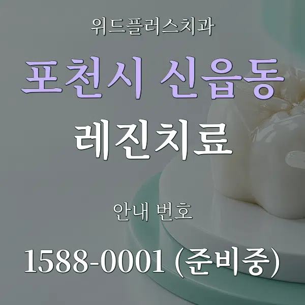 포천시 신읍동 레진치료 대표 안내 그래픽