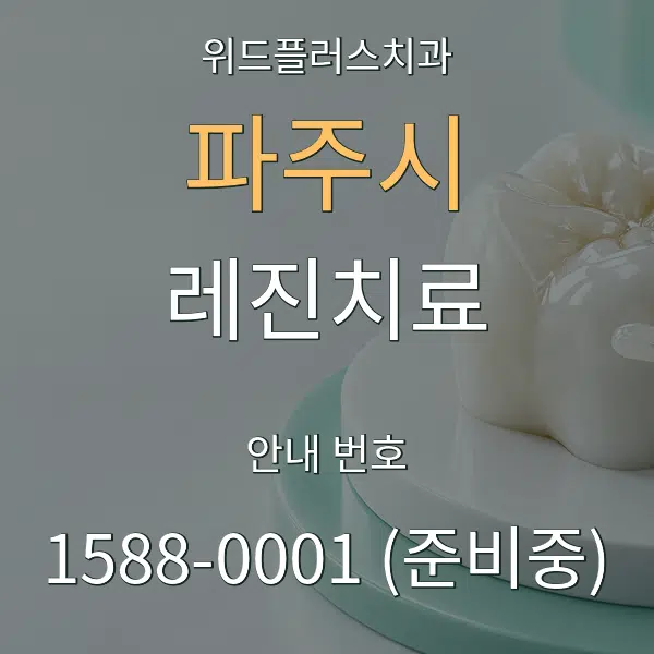 파주시 레진치료 대표 안내 그래픽