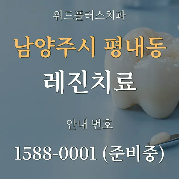 남양주시 평내동 레진치료 대표 안내 그래픽