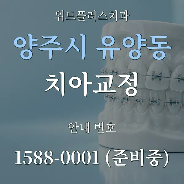 양주시 유양동 치아교정 대표 안내 그래픽