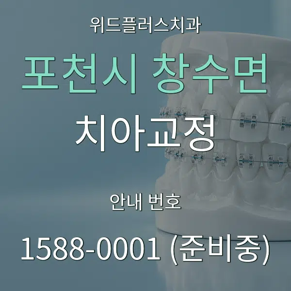 포천시 창수면 치아교정 대표 안내 그래픽