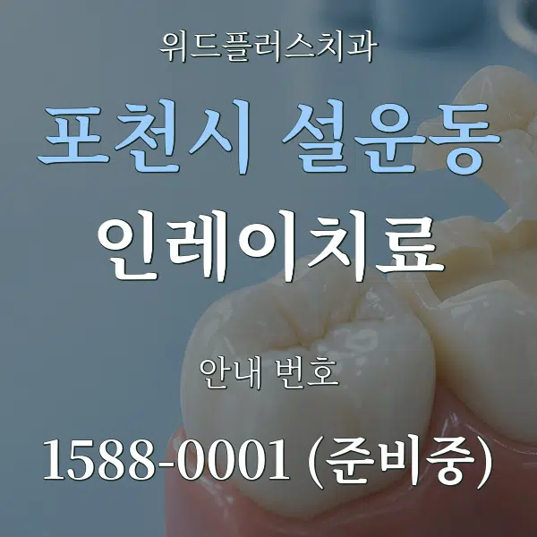 포천시 설운동 인레이치료 대표 안내 그래픽
