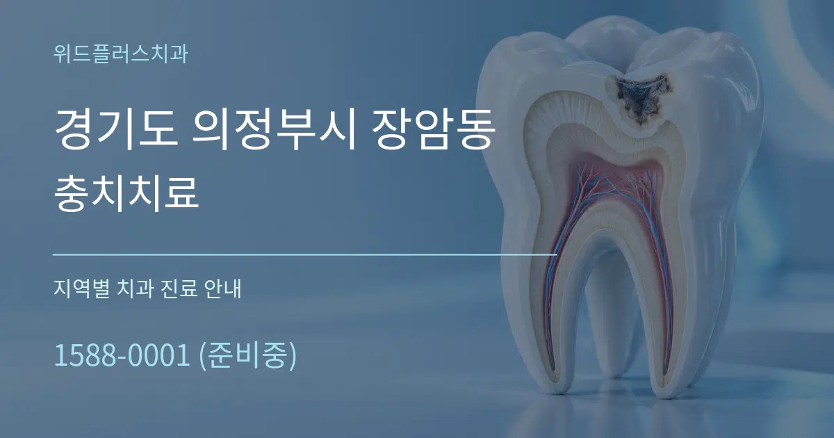 경기도 의정부시 장암동 충치치료 대표 안내 그래픽