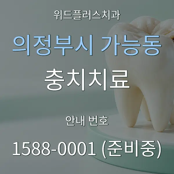 의정부시 가능동 충치치료 대표 안내 그래픽
