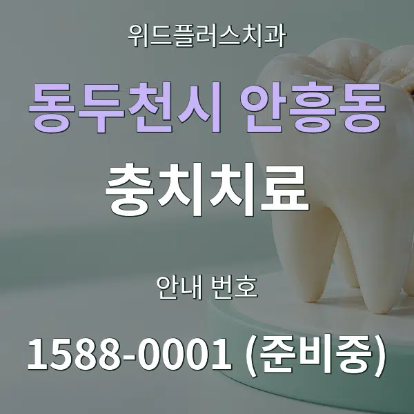 동두천시 안흥동 충치치료 대표 안내 그래픽